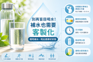 別再盲目喝水!補水也需要客製化